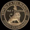 Monedas de 1983 - 100.000 Guaranies - Oro